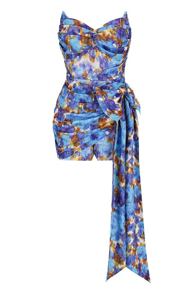 Adlean Printed Wrap Jumpsuit