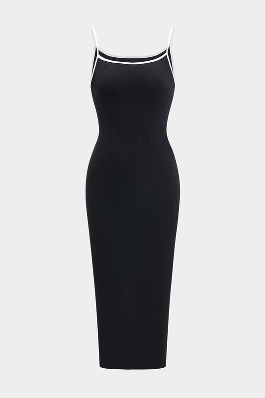 Backless Straps Sleeveless Midi Dress
