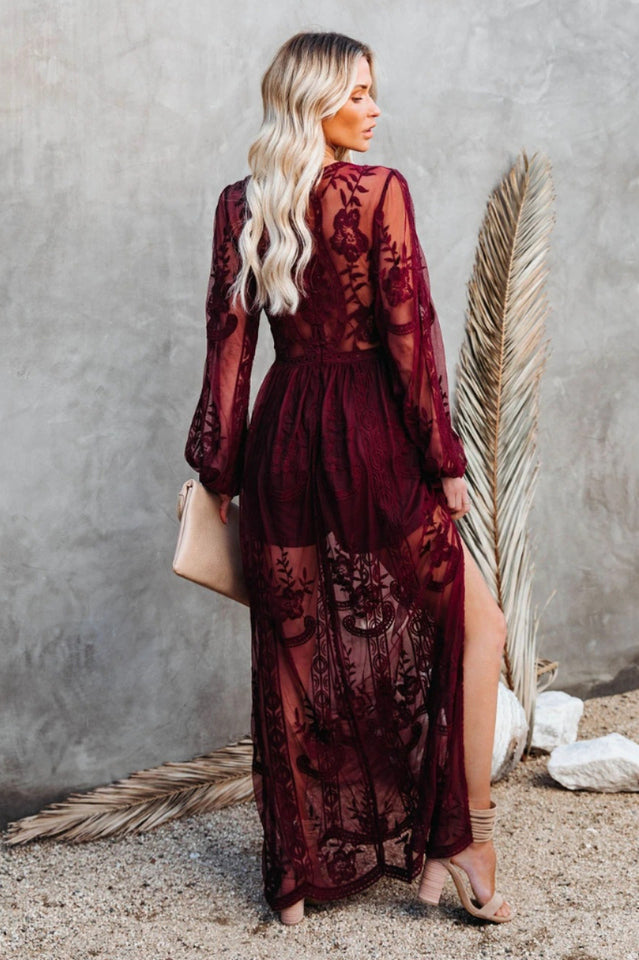 Boho Lace Maxi Dress