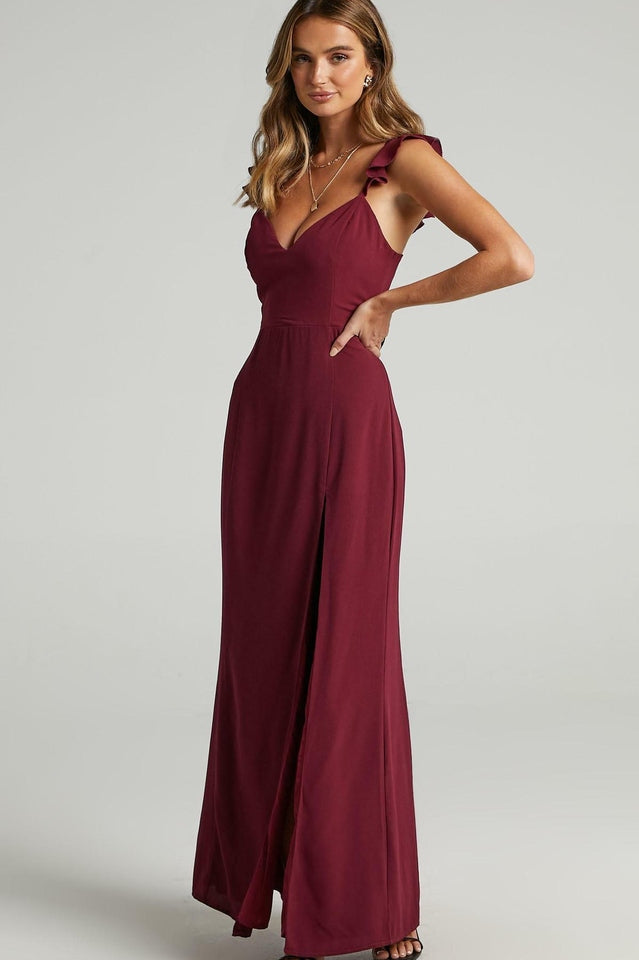 More Than This Ruffle Strap Maxi Dress