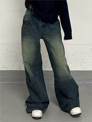 Distressed Dangle Mopping Boyfriend Jeans