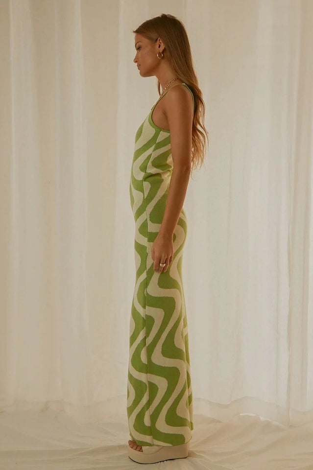 Cali Sweetheart Knit Maxi Dress