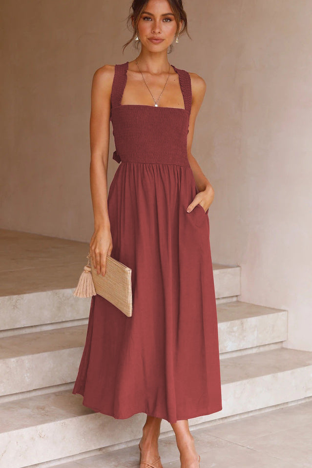 Silvia Backless Summer Dress