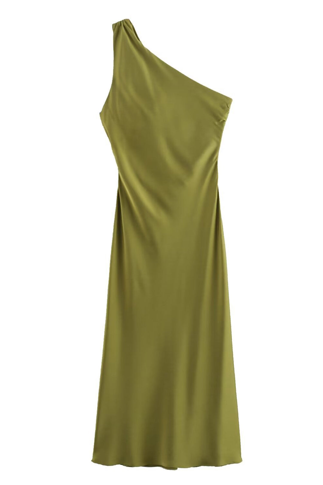 Solid Cut Out Asymmetrical Maxi Dress