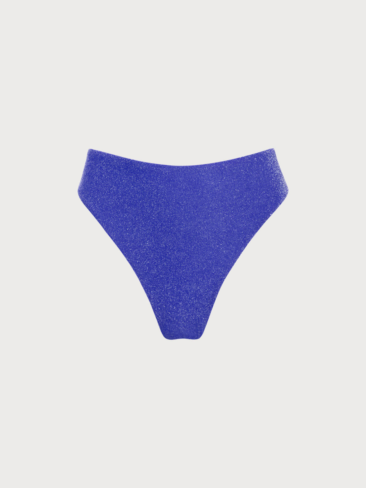 Blue Lurex Moderate Bikini Bottom