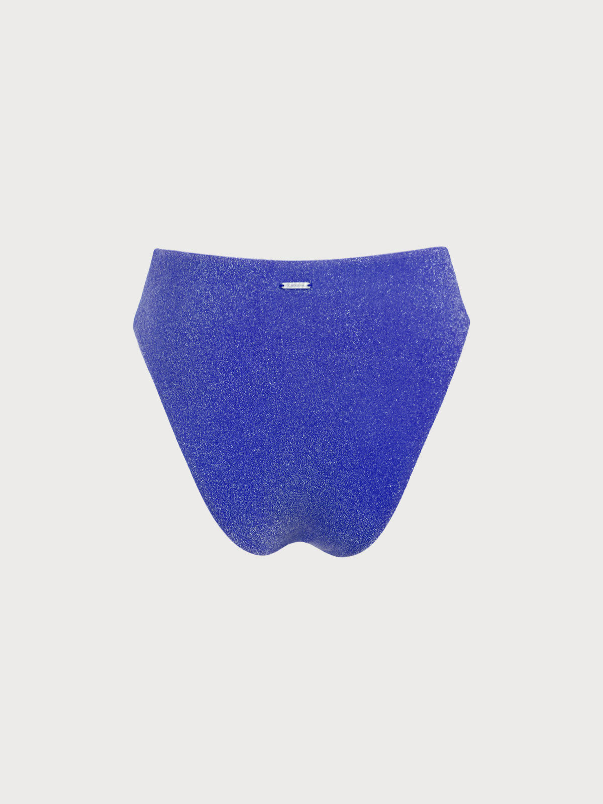 Blue Lurex Moderate Bikini Bottom