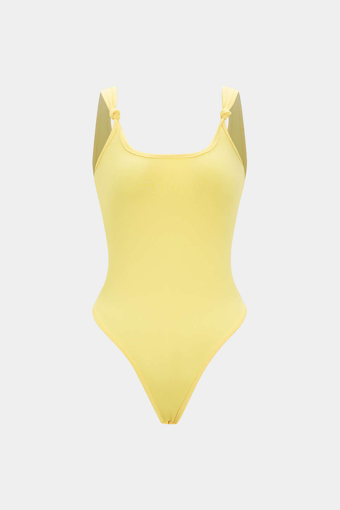 Knotted Solid Sleeveless Bodysuit