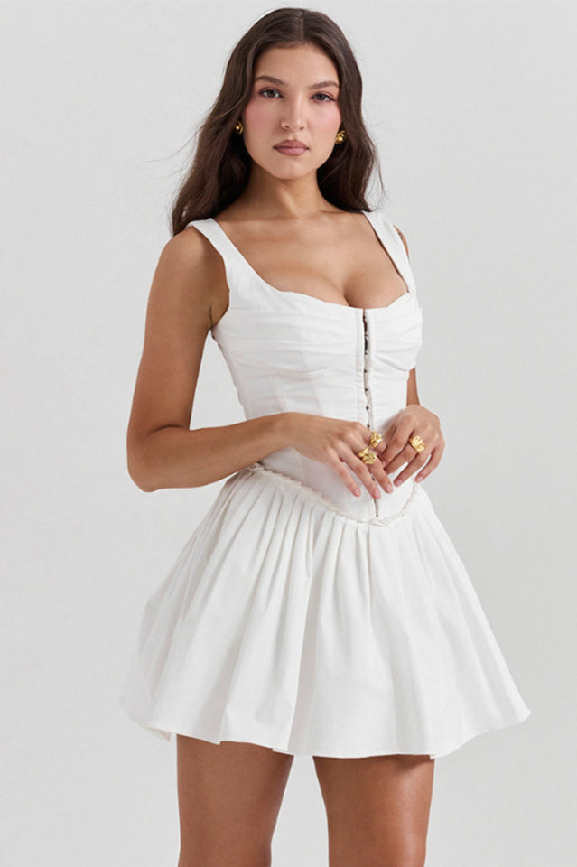 Cupid Pleated Mini Dress