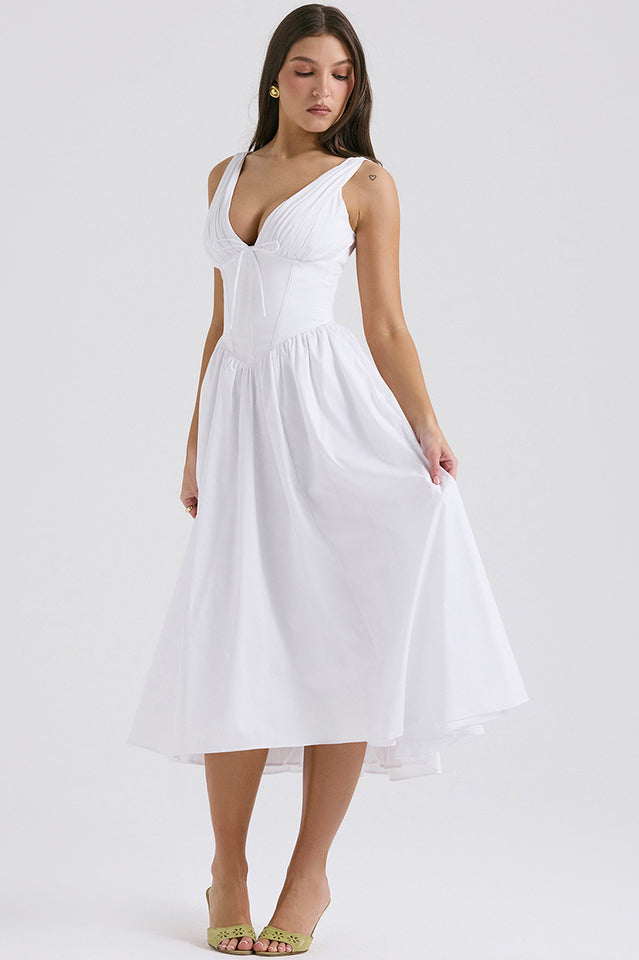 Emmelina Cotton Belted Sundress