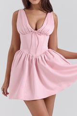 Emmeliette Satin Mini Dress