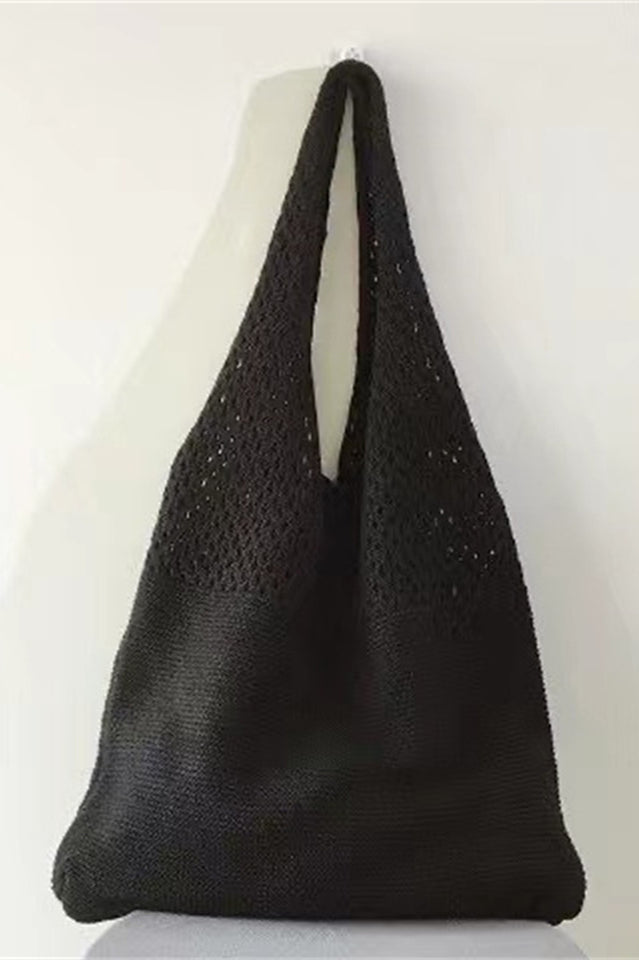 Knit Design Shoulder Bag