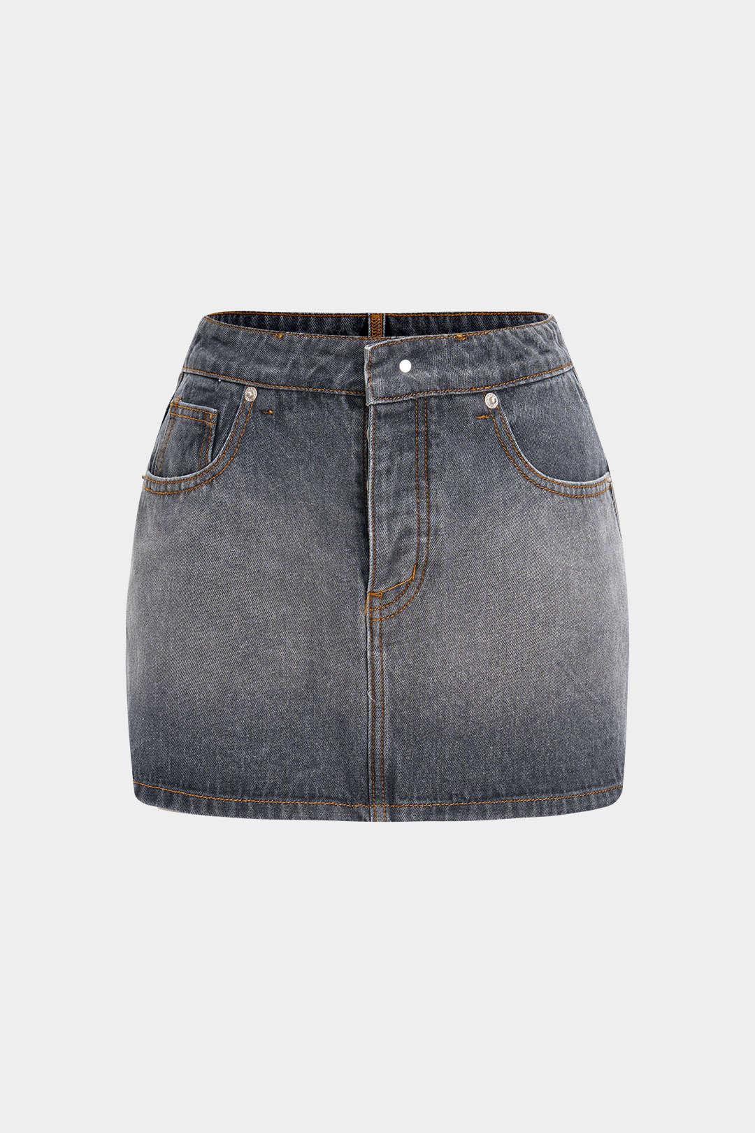 Reversible Denim Pocket Mini Skirt