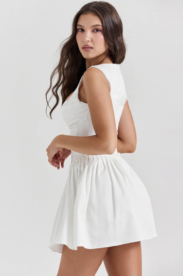 Cupid Pleated Mini Dress