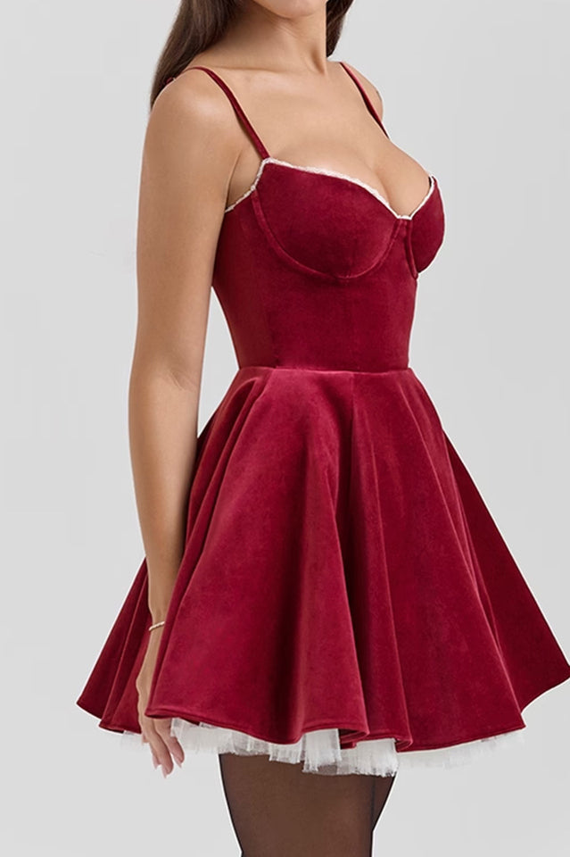 Minimoiselle Velvet Tulle Mini Dress