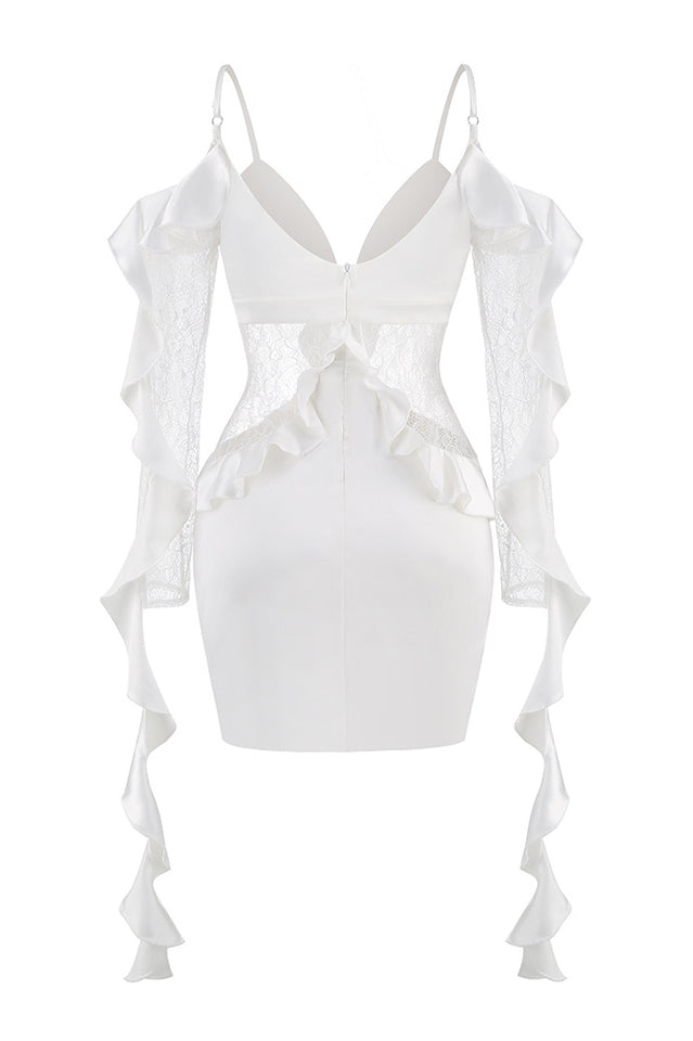 David Koma Ruffle Mini Dress