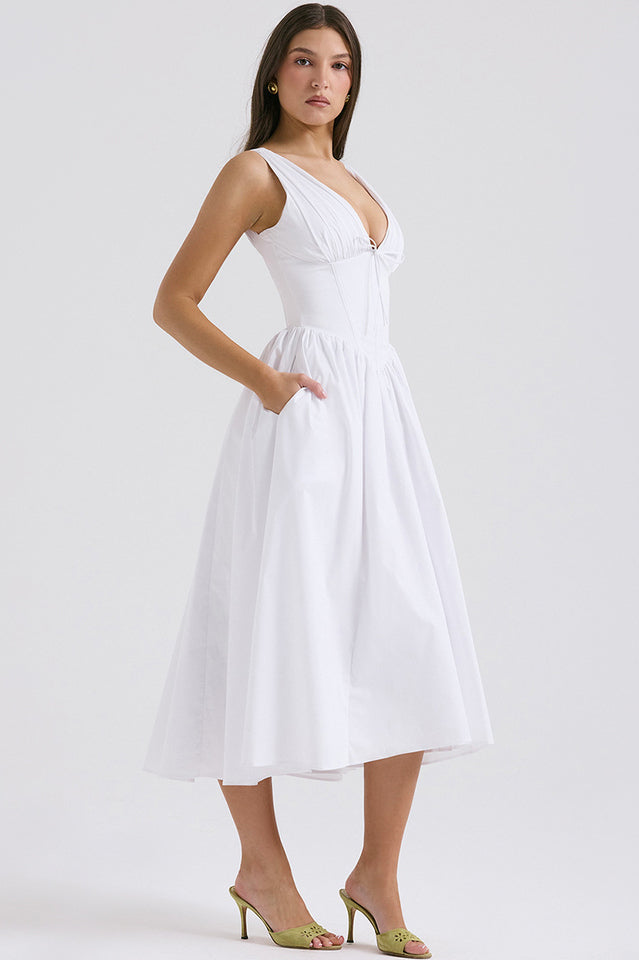 Emmelina Cotton Belted Sundress