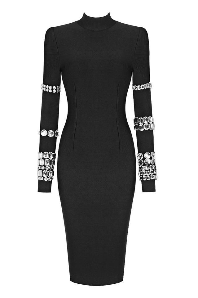 Kris Rhinestone Bodycon Dress