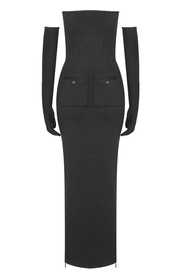 Long Stretch Technical Jersey Dress