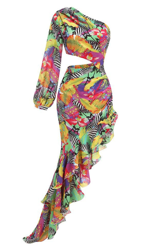 Asfrid Printed Maxi Dress