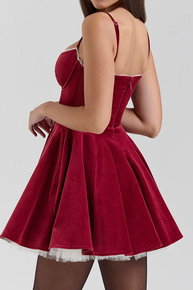 Minimoiselle Velvet Tulle Mini Dress