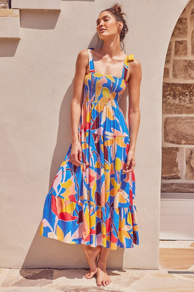 Jaclyn Smocked Maxi Dress