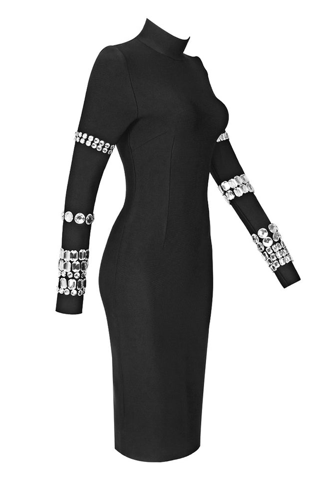 Kris Rhinestone Bodycon Dress