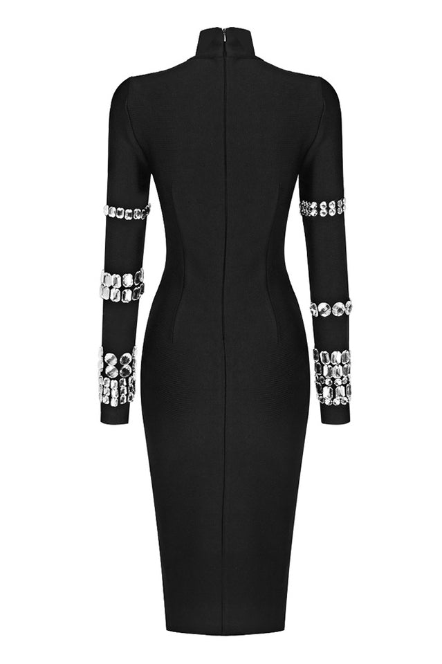 Kris Rhinestone Bodycon Dress