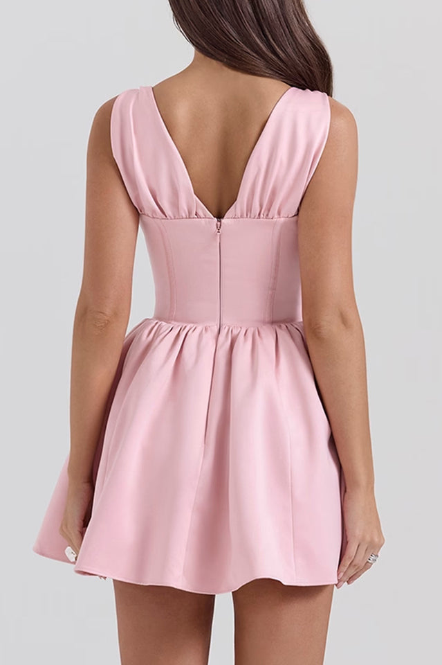 Emmeliette Satin Mini Dress