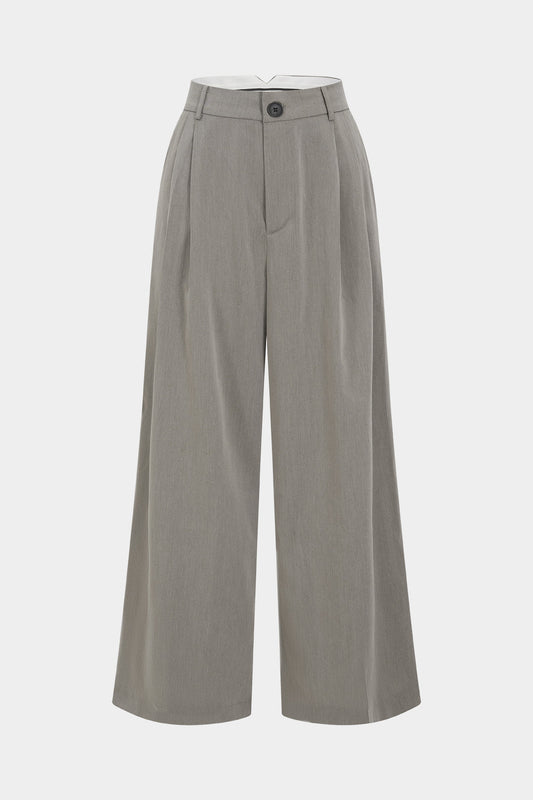 High Waist Wide Leg Trousers