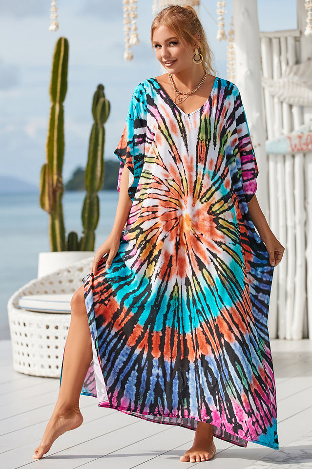 Tie Dye Cover Up Dress (18 Colors)