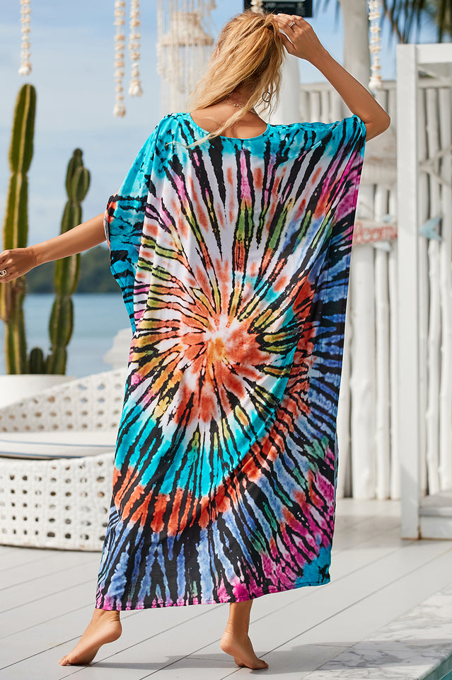 Tie Dye Cover Up Dress (18 Colors)