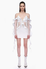 David Koma Ruffle Mini Dress