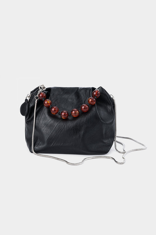 Handheld Crossbody Beaded Tote Bag