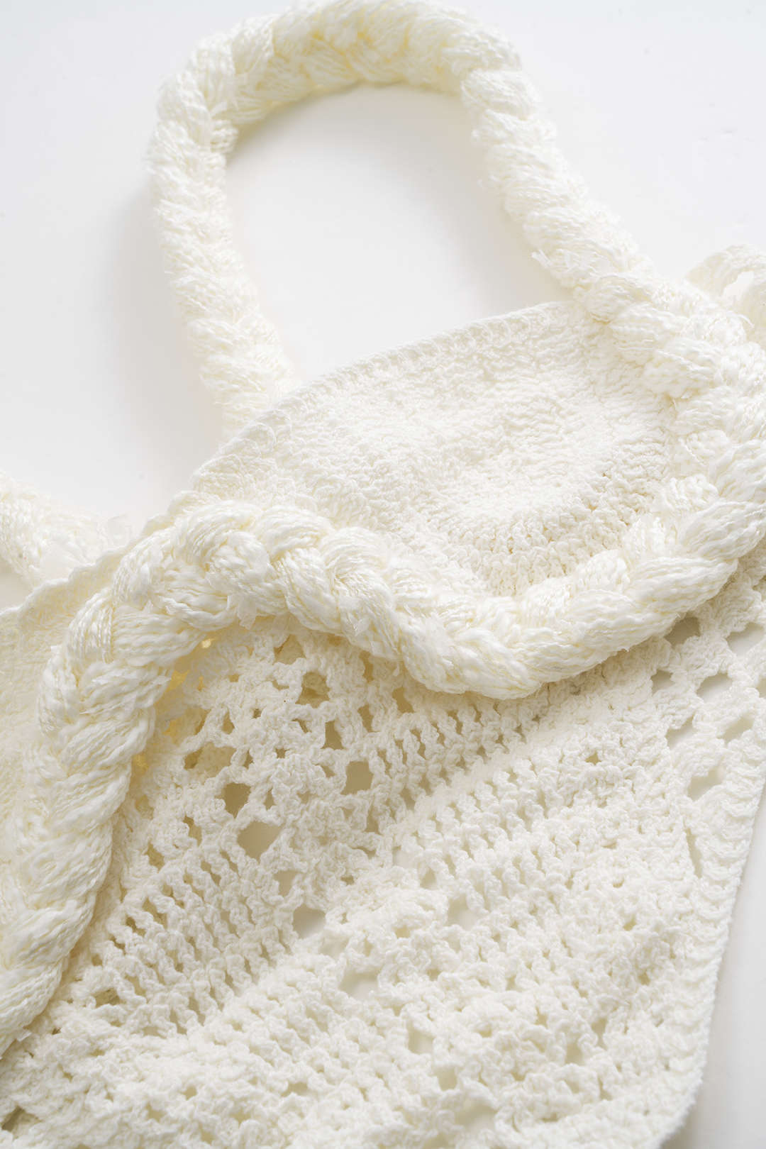 Knit Braided Hollow Out Crop Top And Split Skirt Set