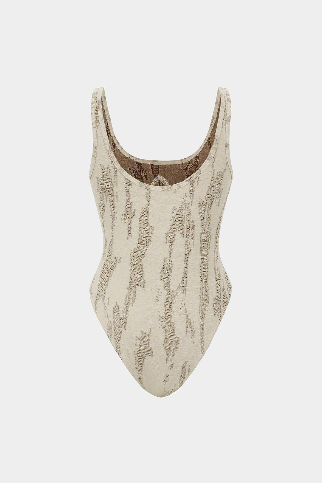 Ripped Sleeveless Bodysuit