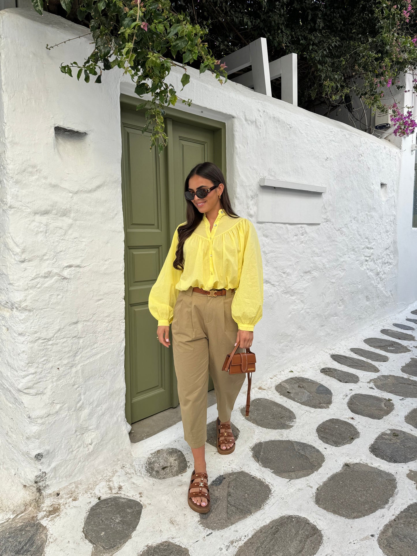 Blouse ballon jaune