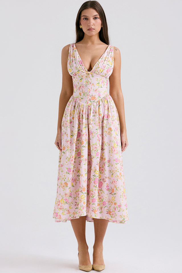 Emmelina Cotton Belted Sundress