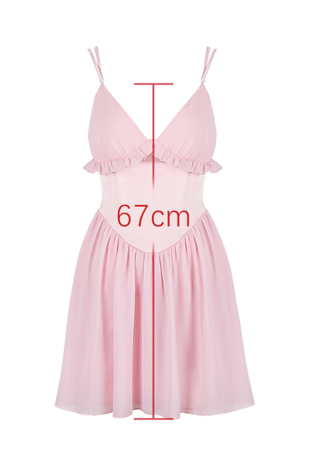 Amaris Ballet Pink Mini Dress