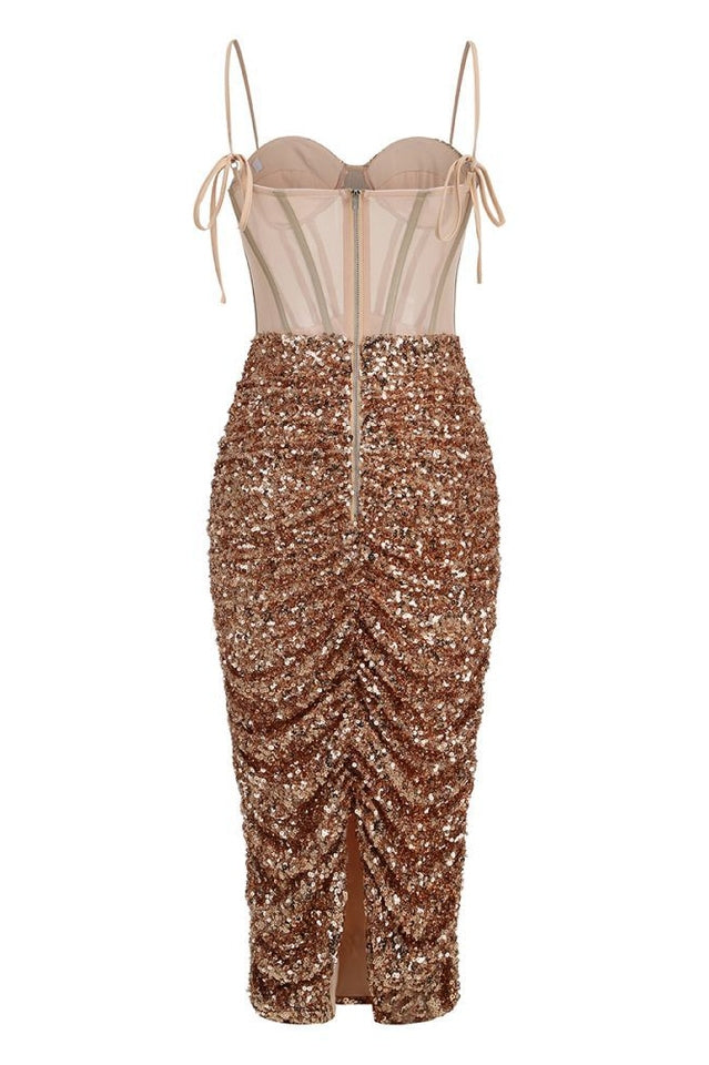 Layla Sequin Corset Dress