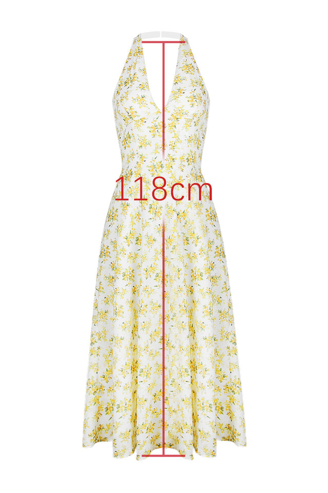 Solada Ivory Vintage Floral Print Sundress