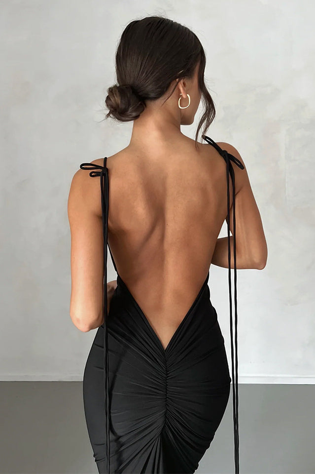 Veronica Backless Maxi Dress