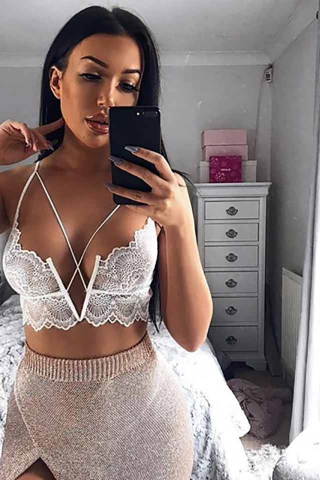 Lace Halter Sexy Lingerie Set