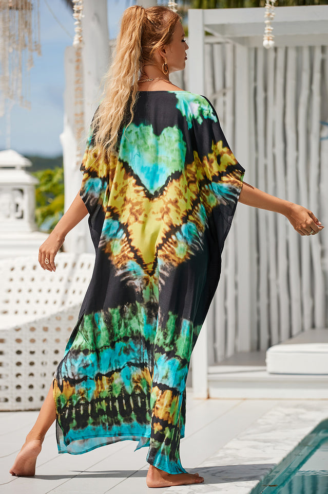 Tie Dye Cover Up Dress (18 Colors)