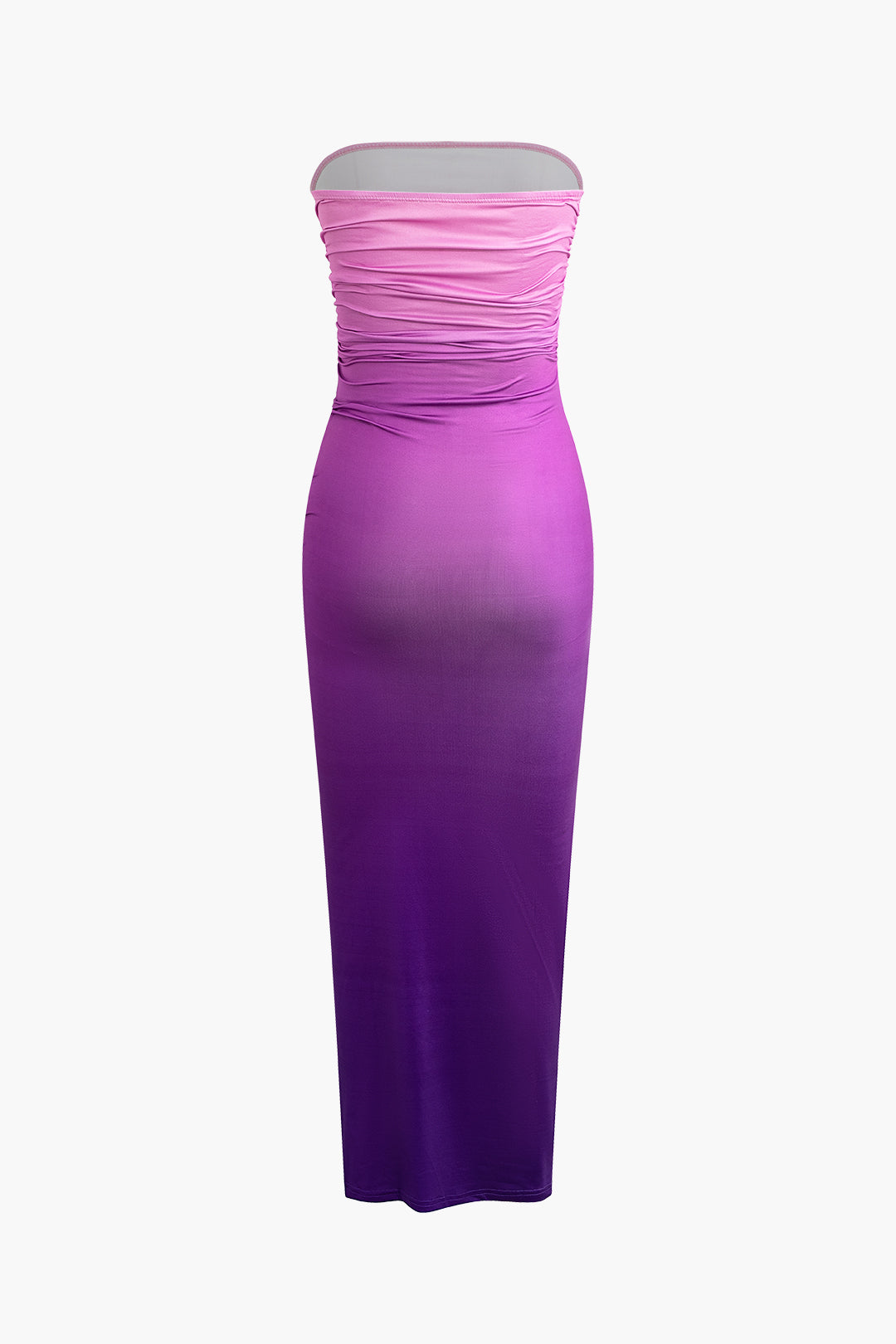 Midi Dress Ombre Ruched Off Shoulder