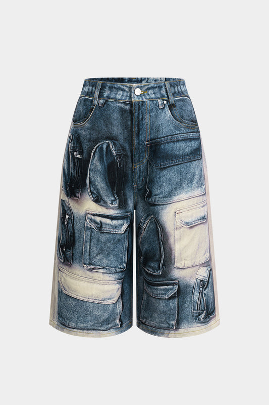 Printed Pocket Shorts