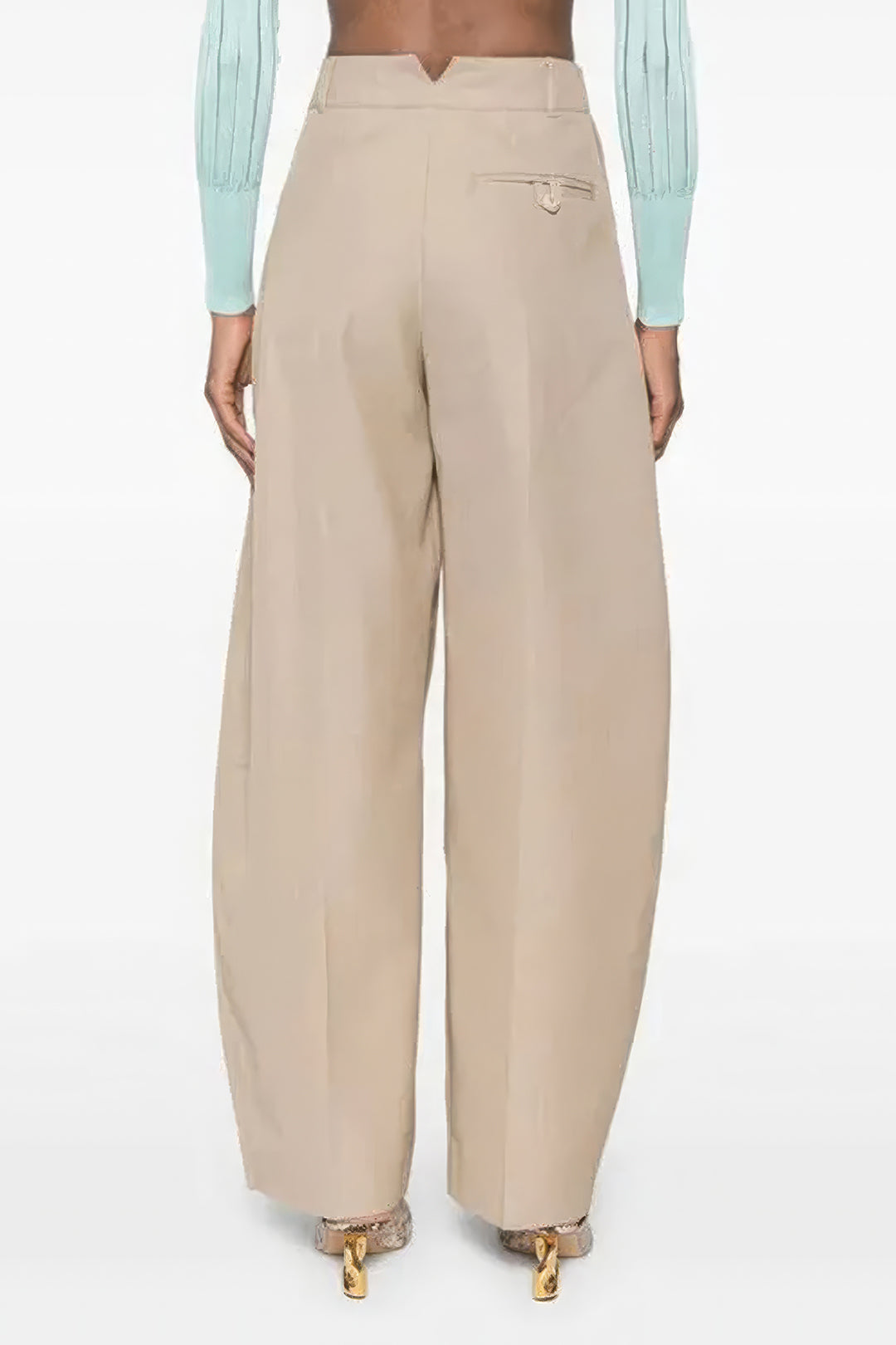 Ruched Pocket Wide Leg Trousers