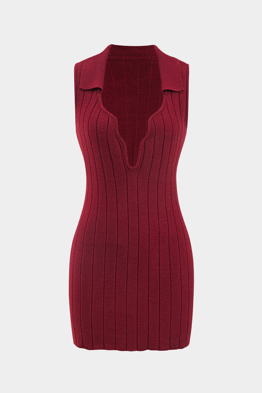 Knit Sleeveless Sweater Dress