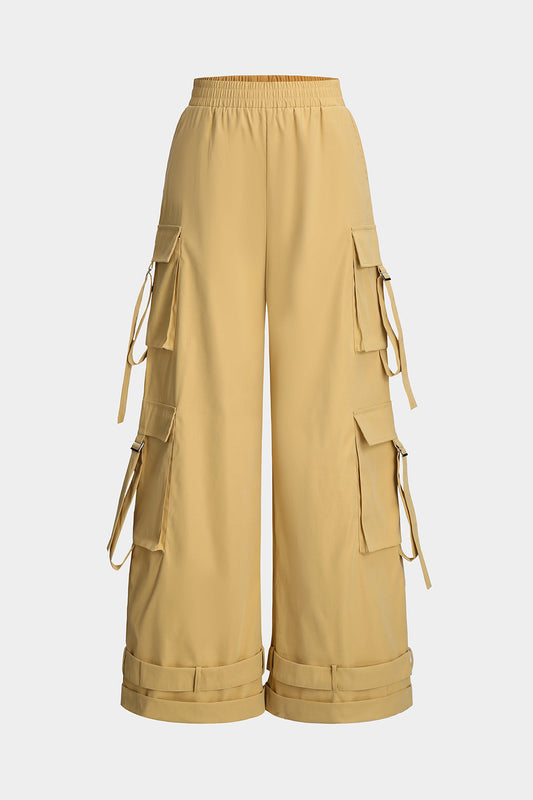 Pocket Wide Leg Trousers