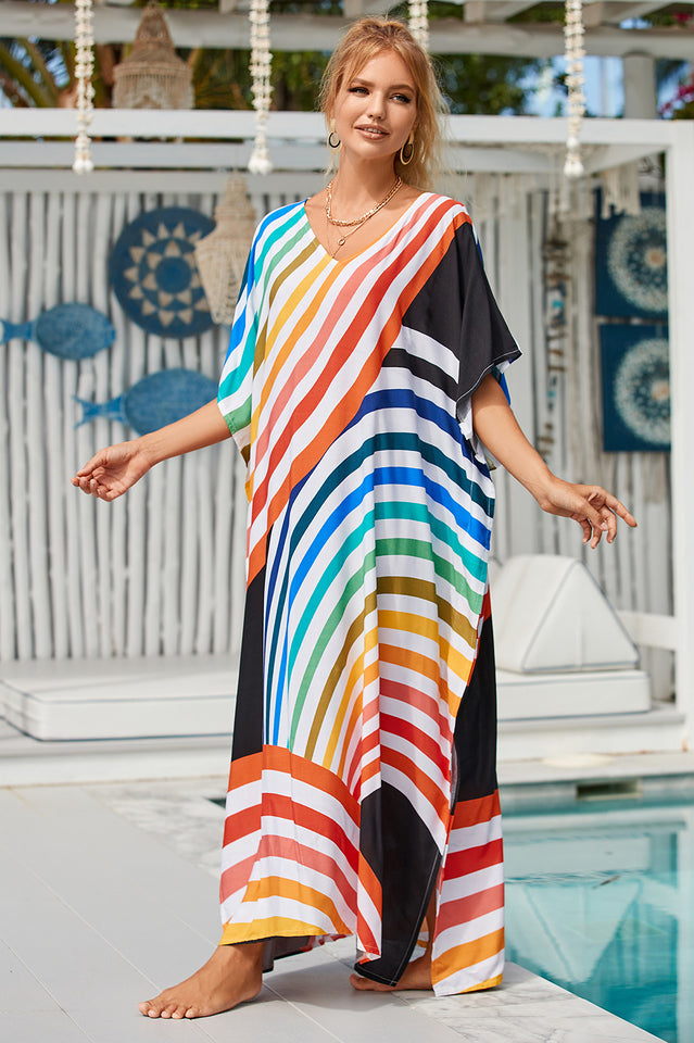 Tie Dye Cover Up Dress (18 Colors)