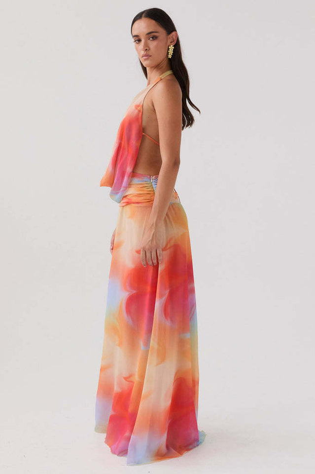 Elysia Chiffon Maxi Dress